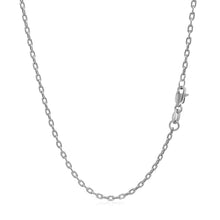 Load image into Gallery viewer, Double Extendable Cable Chain in 14k White Gold (1.9mm)