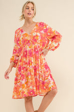Load image into Gallery viewer, Full Size Printed Tie Back Long Sleeve Summer Dress For Women – Stylish Printed Dress, Chic Tie Back Long Sleeve Dress, Elegant Long Sleeve Dress, Fashionable Printed Dress, Versatile Long Sleeve Dress, Sophisticated Tie-Back Dress