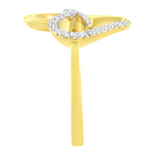 Load image into Gallery viewer, 14KT Yellow Gold 1/10 ctw. Diamond Heart Shape Ring (K-L, I1-I2) - Size 7