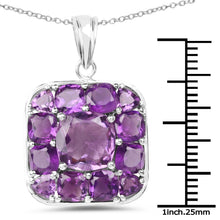 Load image into Gallery viewer, 8.20 Carat Genuine Amethyst .925 Sterling Silver Pendant