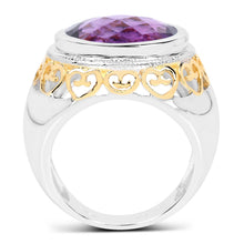 Load image into Gallery viewer, 6.92 Carat Genuine Amethyst .925 Sterling Silver Ring