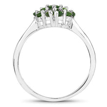 Load image into Gallery viewer, 1.28 Carat Genuine Chrome Diopside .925 Sterling Silver Ring