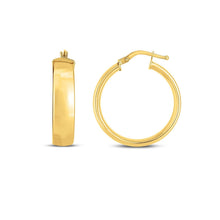 Load image into Gallery viewer, 14k Yellow Gold Wedding Band Hoops (6x25mm)