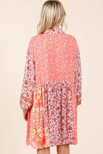 Load image into Gallery viewer, New Summer Floral Tie Waist Flutter Sleeve Tiered Dress – Feminine, Elegant, Cheerful, Bohemian Chic, Flowy & Graceful, Lightweight Rayon-Linen Blend Dress