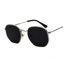 Load image into Gallery viewer, Unisex Woman and Man Vintage Retro and Modern Sunglasses Square Metal Frame Sunglasses Pilot Mirror Classic With UV400 Protection