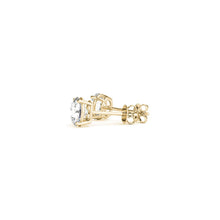 Load image into Gallery viewer, 1 1/2 cttw Certified IGI Lab Grown Round Diamond Stud Earrings 14k Yellow Gold (G/VS2)