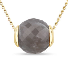 Load image into Gallery viewer, 16.79 Carat Genuine Grey Moonstone .925 Sterling Silver Pendant