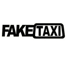 Load image into Gallery viewer, Fake Taxi Sticker Decal Funny Vinyl Car Bumper Funny FAKE TAXI Car Auto Sticker Fake Taxi Decal Self Adhesive Vinyl Universal Car Fake Taxi Reflective Window Vehicle Body Sticker Decal Auto Accessories