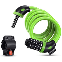 Load image into Gallery viewer, Famistar 4 Feet 5 Digit Resettable Combination Coiling Bike Chain Lock