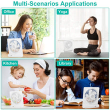 Load image into Gallery viewer, Fan USB Rechargeable Table Portable Desk Cooling Fan