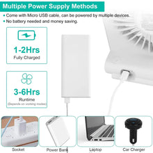 Load image into Gallery viewer, Fan USB Rechargeable Table Portable Desk Cooling Fan