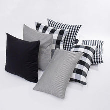 Load image into Gallery viewer, Farmhouse Plaid Striped Linen Cotton Pillow Covers Outdoor Plaid Square Pillow Cushion Case Cotton Linen Throw Pillow Covers Sofa Chair Decorative Cotton Cushions Cover Red Green Blue Pillowcase