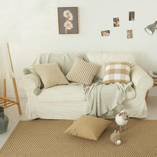 Load image into Gallery viewer, Farmhouse Plaid Striped Linen Cotton Pillow Covers Outdoor Plaid Square Pillow Cushion Case Cotton Linen Throw Pillow Covers Sofa Chair Decorative Cotton Cushions Cover Red Green Blue Pillowcase