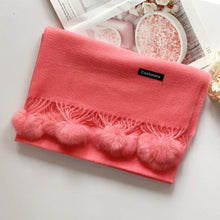 Load image into Gallery viewer, Fashion Autumn Winter Warm High Quality Long Soft Cashmere Hijabs Scarves Dot Pattern Tassels Elegant Thicken Wrap Shawl Ladies Lightweight Escharpe Soft Wool Cashmere Muffler For Women