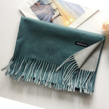 Load image into Gallery viewer, Fashion Autumn Winter Warm High Quality Long Soft Cashmere Hijabs Scarves Dot Pattern Tassels Elegant Thicken Wrap Shawl Ladies Lightweight Escharpe Soft Wool Cashmere Muffler For Women