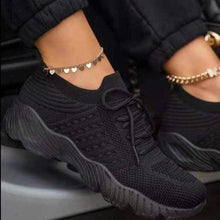 Load image into Gallery viewer, Fashion Breathable Lace Up Platform Sneakers Women Summer Flat Mesh Sports Shoes Woman Running Shoes Walking Sneakers For Women Lace Up Lightweight Tennis Shoes