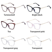 Load image into Gallery viewer, Fashion Cat Eye Eyeglasses For Women Men Flexible Portable Anti Blue Rays Glasses Computer Glasses Optical Eyewear For Men And Women Optical Eyewear Fashionable Eyewear