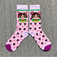 Load image into Gallery viewer, Fashion Colorful Print Socks Women Mushroom Spring Woman Socks Cotton Socks For Women Cotton Men's and Women's Printed Funky Socks - Unisex Mid Crew Length Breathable Pure Cotton Super Soft Quirky Prints Socks