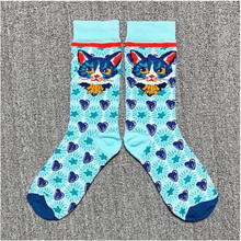 Load image into Gallery viewer, Fashion Colorful Print Socks Women Mushroom Spring Woman Socks Cotton Socks For Women Cotton Men's and Women's Printed Funky Socks - Unisex Mid Crew Length Breathable Pure Cotton Super Soft Quirky Prints Socks