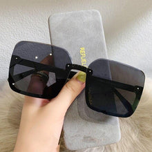 Load image into Gallery viewer, Fashion Design Women Square Sunglasses Big Frame Style Oversized Fashionable Sun Glasses For Men Popular Trendy Style Sunglasses UV400 Protection Sun Glasses