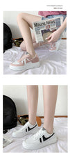 Load image into Gallery viewer, Fashion Flats Womans Sneakers Casual Breathable Vulcanized Shoes Lace Up Woman Comfort Walking White Round Head Platform Casual Sports Cute Fashion Walking School Sneakers
