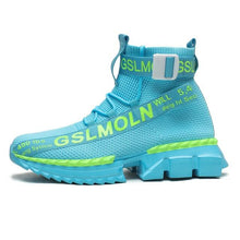 Load image into Gallery viewer, Fashion Flying Woven Sock Mens High Top Sneakers Men Non-slip Shoes Casual Shoes Running Modern Shoes Non Slip Athletic Tennis Walking Type Sneakers Hip Hop Style