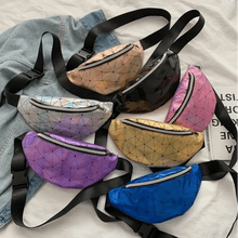 Load image into Gallery viewer, Fashion Holographic Women Waist Bags Modern Fanny Pack Adjustable Belt Bag Excellent Design Waist Packs Chest Phone Pouch