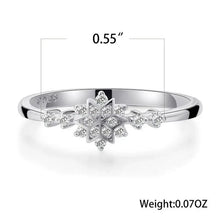 Load image into Gallery viewer, Fashion Luxury 925 Sterling Silver Snowflake Ring - 2021 Trending Fashion Jewelry for women Wedding Band Ring Promise Love Engagement Rings