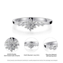 Load image into Gallery viewer, Fashion Luxury 925 Sterling Silver Snowflake Ring - 2021 Trending Fashion Jewelry for women Wedding Band Ring Promise Love Engagement Rings
