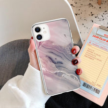 Load image into Gallery viewer, Fashion Marble Pattern Phone Case For iPhone 13 12 11 Pro Max 7 8 6 6S Plus X XR XS Max 12Mini 5 5S SE Cute Soft TPU Cover Full Body Protection with Raised Bezel