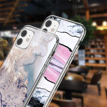 Load image into Gallery viewer, Fashion Marble Pattern Phone Case For iPhone 13 12 11 Pro Max 7 8 6 6S Plus X XR XS Max 12Mini 5 5S SE Cute Soft TPU Cover Full Body Protection with Raised Bezel