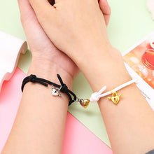 Load image into Gallery viewer, Fashion Matching Couple Bracelet Cute Heart Magnet Valentines Day Heart Ball Mutual Attraction Magnetic Rope Bracelets Magnetic Matching Friendship Rubber Strand Bracelets For Women Teens Couples Relationship Jewelry Gifts