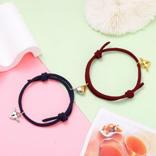 Load image into Gallery viewer, Fashion Matching Couple Bracelet Cute Heart Magnet Valentines Day Heart Ball Mutual Attraction Magnetic Rope Bracelets Magnetic Matching Friendship Rubber Strand Bracelets For Women Teens Couples Relationship Jewelry Gifts