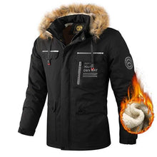 Load image into Gallery viewer, Fashion Men Casual Windbreaker Jacket Hooded Jacket Man Waterproof Outdoor Soft Men's Waterproof Windproof Jackets Breathable Snow Jacket With Hood Modern Winter Clothing Warm Thick Jacket For Outdoor
