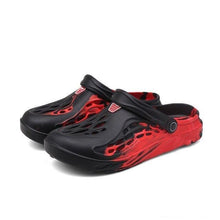 Load image into Gallery viewer, Fashion Men Sandals Summer Hole Rubber Clogs Garden Shoes Beach Flat Slippers Slip On Beach Sandals Lightweight Slippers Water Shoes