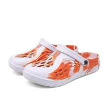 Load image into Gallery viewer, Fashion Men Sandals Summer Hole Rubber Clogs Garden Shoes Beach Flat Slippers Slip On Beach Sandals Lightweight Slippers Water Shoes
