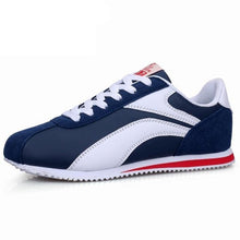 Load image into Gallery viewer, Fashion Men Sport Breathable Running Sneakers Casual Breathable Walking Shoes Sport Athletic Blue White Sneakers Gym Tennis Slip On Walking Outdoor Workout Sneakers