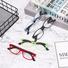 Load image into Gallery viewer, Fashion Men Women Reading Glasses Rectangle Spring Anti Glare Lightweight Reading Eyeglasses No Screw Detachable Design Eyeglasses Hyperopia Presbyopia Vision Care Eyewear