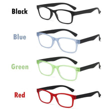 Load image into Gallery viewer, Fashion Men Women Reading Glasses Rectangle Spring Anti Glare Lightweight Reading Eyeglasses No Screw Detachable Design Eyeglasses Hyperopia Presbyopia Vision Care Eyewear