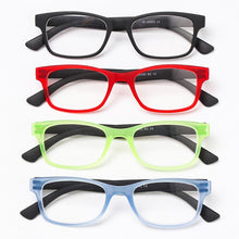 Load image into Gallery viewer, Fashion Men Women Reading Glasses Rectangle Spring Anti Glare Lightweight Reading Eyeglasses No Screw Detachable Design Eyeglasses Hyperopia Presbyopia Vision Care Eyewear