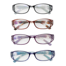 Load image into Gallery viewer, Fashion Men Women Reading Glasses Rectangle Spring Anti Glare Lightweight Reading Eyeglasses No Screw Detachable Design Eyeglasses Hyperopia Presbyopia Vision Care Eyewear