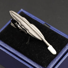 Load image into Gallery viewer, Fashion Metal Men Tie Clip Golden Musical Instrument Shape Simple Bar Clasp Luxury Fashion Necktie Tie Clips Bar Variety Pattern Mens Suit Wedding Gift Unique Tie Clip