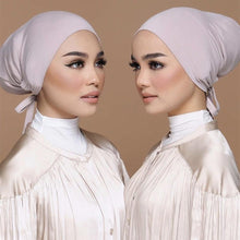 Load image into Gallery viewer, Fashion Modal Under Scarf Hijab Turban Cap Cotton With Band Adjustable Inner Hijab cap Muslim Turban Hijab Cap For Women