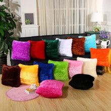 Load image into Gallery viewer, Fashion Plush Cushion Cover Shaggy Faux Fur Decorative Pillow Fur Pillows Fluffy Throw Pillows Cover Faux Fur Pillow Case Luxury Soft Cushion Cover Cushion Covers Home Living Room Seat Car Pink Pillowcase