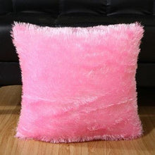Load image into Gallery viewer, Fashion Plush Cushion Cover Shaggy Faux Fur Decorative Pillow Fur Pillows Fluffy Throw Pillows Cover Faux Fur Pillow Case Luxury Soft Cushion Cover Cushion Covers Home Living Room Seat Car Pink Pillowcase
