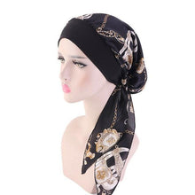 Load image into Gallery viewer, Fashion Printed Flowers Soft Beanie Turban Hat Inner Hijabs Cap Muslim Head Scarf Turban Bonnet Ladies Wrap Under Hijab Caps For Women