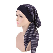 Load image into Gallery viewer, Fashion Printed Flowers Soft Beanie Turban Hat Inner Hijabs Cap Muslim Head Scarf Turban Bonnet Ladies Wrap Under Hijab Caps For Women