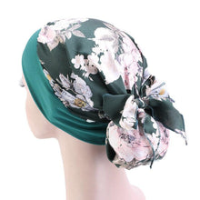 Load image into Gallery viewer, Fashion Printed Flowers Soft Beanie Turban Hat Inner Hijabs Cap Muslim Head Scarf Turban Bonnet Ladies Wrap Under Hijab Caps For Women