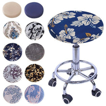 Load image into Gallery viewer, Fashion Printed Round Chair Cover Bar Stool Cover Elastic Stretchy Seat Cover Chair Protector Home Chair Slipcover Stretch Round Bar Stool Covers Washable Stool Cushion Slipcover Elastic Bar Chair Covers