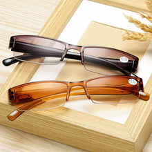 Load image into Gallery viewer, Fashion Reading Glasses Men Women Clear Lens Half Frame Presbyopic Eyewear For Reader Computer Reading Glasses For Women And Men Fashion Rectangle Eyewear Frame